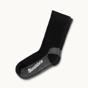 Black Merino Wool Blend Socks